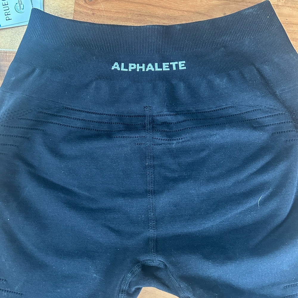 Alphalete Jet Black Performance Shorts